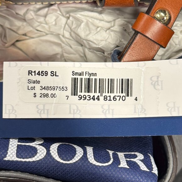 Dooney & Bourke Leather Satchel Small Flynn Bag - Picture 7 of 7